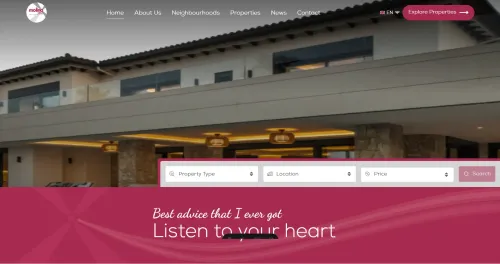 Vista previa de la web de Molino Villas